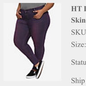 PURPLE WASH HI-RISE SUPER SKINNY JEANS